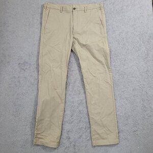 Uniqlo Khaki Stretch Slim Fit Chinos Men's 36x34 Cotton/Spandex  JCT
